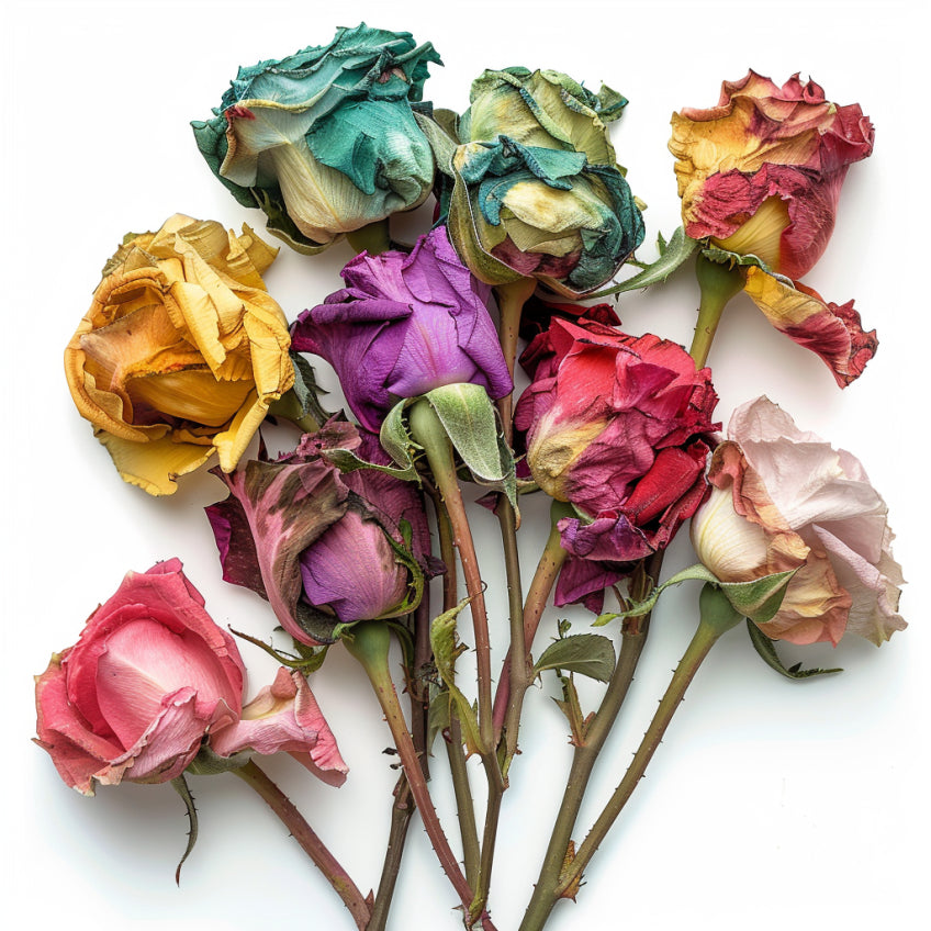 Wilting roses